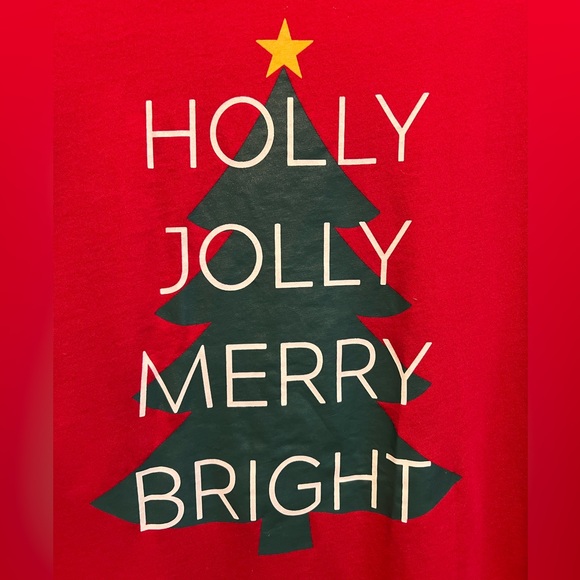 2 Pc X-Mas PJ Set🎄 by PJ PLACE - Red & Green Plaid Jogger Style Pants & Red Top - Picture 4 of 11